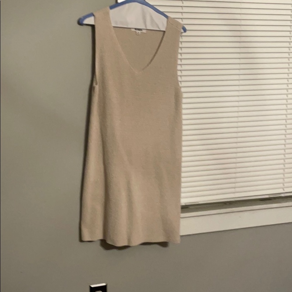 Beige sweater dress